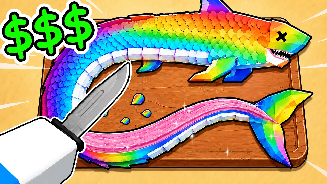 Scale Slimy Fish gear guide — rod and knife upgrade order for faster progression